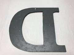Decorative Salvaged Tin Ceiling 16″ Patchwork Mix Color Metal Letter D 1611-23B