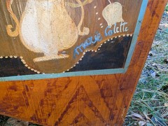 Antique Style Painted Hutch Marie Colette Charming Primitive Faux Finish