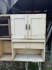 Vintage Keystone Hooser Cabinet Hutch Top