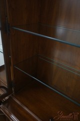 69202: KARGES Colonial Walnut Convex Glass Georgian Style Breakfront