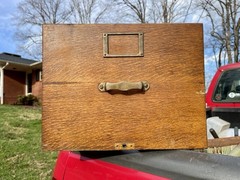 DRAWER ONLY Antique Tiger/Q Sawn Oak File Cabinet Library Bureau Sole Makers