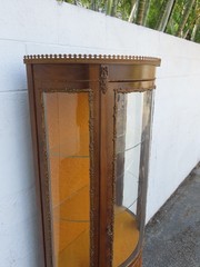 French Hand Painted Vitrine Display Curio Cabinet Cupboard 6344