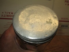 HOOSIER CABINET ORIGINAL COLONIAL EMBOSSED COFFEE SPICE JAR LISTING # 71