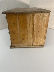 Vintage Crowley’s Needles Wood Cabinet – Antique 12 Drawer Cabinet