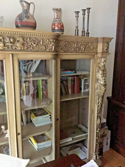 19th Century R.J. Horner carved bookcase
