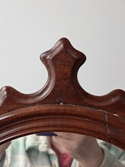 Antique Walnut Barley Twist Shaving Stand With Drawer Circa Late 1800’s