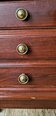 Antique Style Ethan Allen Flip Top Sewing Cabinet Silverware Chest Mahogany
