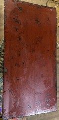 1880-1900 Antique Red Lacquer Cabinet