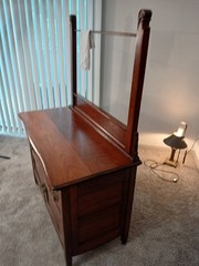 Versatile Antique Cherry Finished Cabinet 2 drawers with 2 cabinet doors below