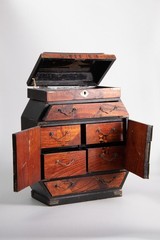 Antique Meiji Japanese gilt kodansu lacquer cabinet – jewel box circa 1868-1912