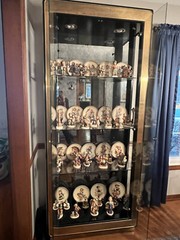 mastercraft ebonized metal and brass modern courier cabinet
