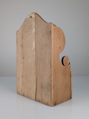 Rustic Pine Wood Cutlery Wall Furniture with Drawer, 1950s