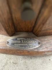 Rare Revolving Lochner Oak Ribbon Cabinet Country Store