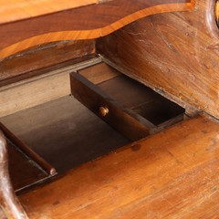 Antique 18th Cent. Walnut Desk Drawers Inlaid Drawers Original Italy Collectors