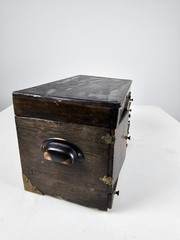 Antique Early Primitive Apothecary Cabinet Multi Drawer Merchant Storage Chest