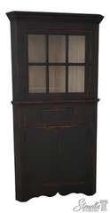 L66904: Primitive Distressed Finish Contemporary Corner Cabinet