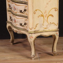 Painted tallboy antique style Venetian chest of drawers 20th century furniture