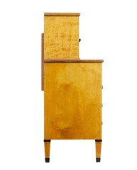 LATE 19TH CENTURY SWEDISH BIRCH ART NOUVEAU CABINET ON CHEST