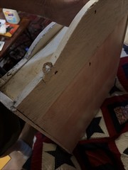 Antique Hard Wood Medicine Apothecary Cabinet Wall Mount. Old Home Circa 1890