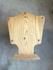 Mid Century Solid Oak Magazine Racked Great Condition Wood Double Sided