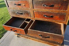 Antique Apothecary Cabinet Blueprint Map File Industrial wood drawer architect