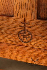 Stickley Mission Collection Roycroft Oak Chafing Cabinet