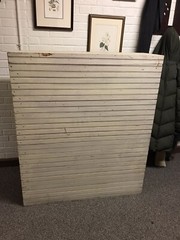 ANTIQUE VTG PRIMITIVE KITCHEN BEADBOARD WALL JELLY CABINET 2 SHELVES 40 X 48”