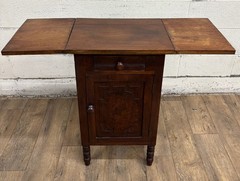 Antique Pembroke Drop Leaf Side Table Nightstand