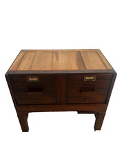 Antique Macey File Cabinet Stacking Bookcase Display Mahogany four drawers 1914