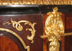 Louis XVI Style Demilune Sideboard Cabinet Server Sideboard