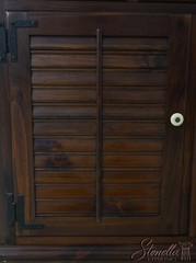 F68860: Pair Of ETHAN ALLEN Pine Old Tavern Cabinets