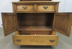 Vintage Country Style Maple Cabinet Server