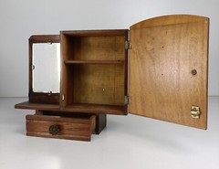 Art Deco Antique Medicine Apothecary cabinet wall hanging Bathroom Shaving cabin