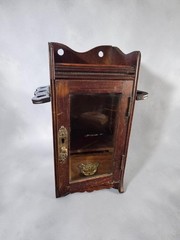 antique oak smoker cabinet Circa 1895 Rare