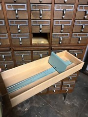 Library Card Catalogue Cabinet Large 72 drawer 1960s Antique Vintage Rare