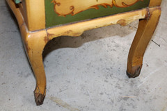 Antique French Countryside Painted Cabinet Hutch Armoire