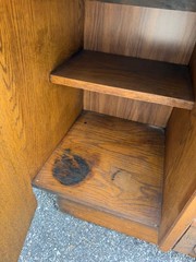 Lane ‘Pueblo’ Brutalist Oak China Cabinet