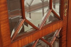 Henkel Harris Georgian Style Mahogany Display Case Cabinet