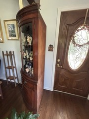 Mahogany Corner Cabinet – Pick Up Only – No Shipping Available
