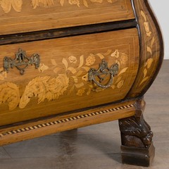 Early 19th Century Dutch Marquetry Inlaid Display Cabinet