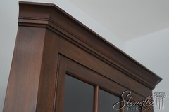 68199: HENKEL HARRIS Mahogany 12 Pane Corner China Cabinet