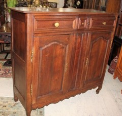 French Antique Oak Tall Sideboard Cabinet Circa 1800 | Dining Room Furniture