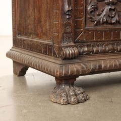 Antique Neo-Renaissance Style Cupboard Wood XIX Century