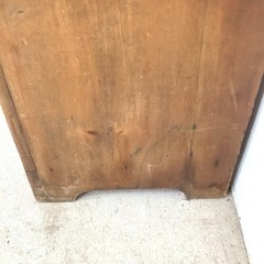 Antique Primitive Pine Farmhouse Cabinet Painted Country Cupboard Washstand