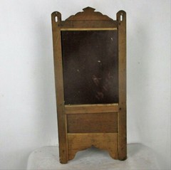 Vintage Kitchen Apothecary Bathroom Wall Cabinet Beveled Glass Mirror Drawer