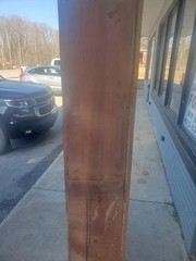 Antique Post Office Boxes Wood Cabinet Vintage United States 1930s 100 Slots