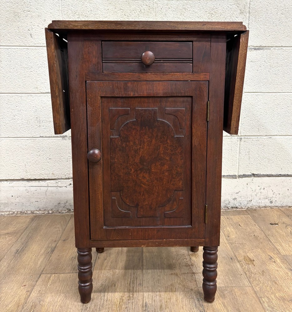 Antique Pembroke Drop Leaf Side Table Nightstand