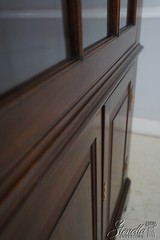 68199: HENKEL HARRIS Mahogany 12 Pane Corner China Cabinet