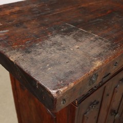 Antique Baroque Cupboard Walnut Italy XVIII Century