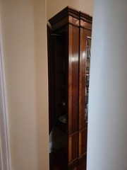 67795: HENREDON Neoclassical Cherry China Display Cabinet